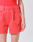 RHODA PLEATED A-LINE SHORT
