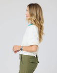SHORT PUFF SLEEVE SWEATER