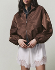 CROPPED WINDBREAKER