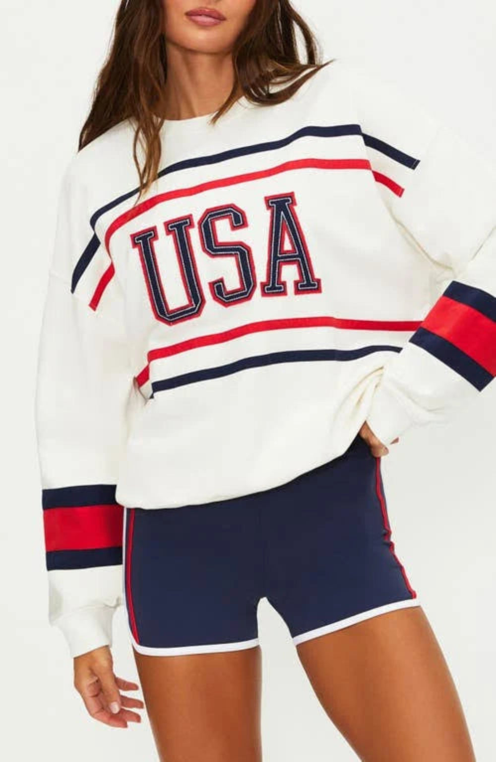 Devyn Oversized Sweatshirt Firework Colorblock