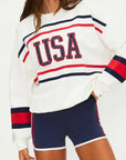 Devyn Oversized Sweatshirt Firework Colorblock