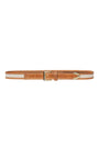 The Riviera Belt by FRAME in light camel leather, front view