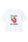 Tomato Girl Summer Everyday Tee by Sunny Somewhere, front view
