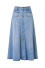 Devin Patch Pocket Maxi Skirt by Citizens of Humanity, front view