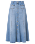 Devin Patch Pocket Maxi Skirt by Citizens of Humanity, front view