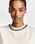 KLAIM T-SHIRT WITH CHAIN