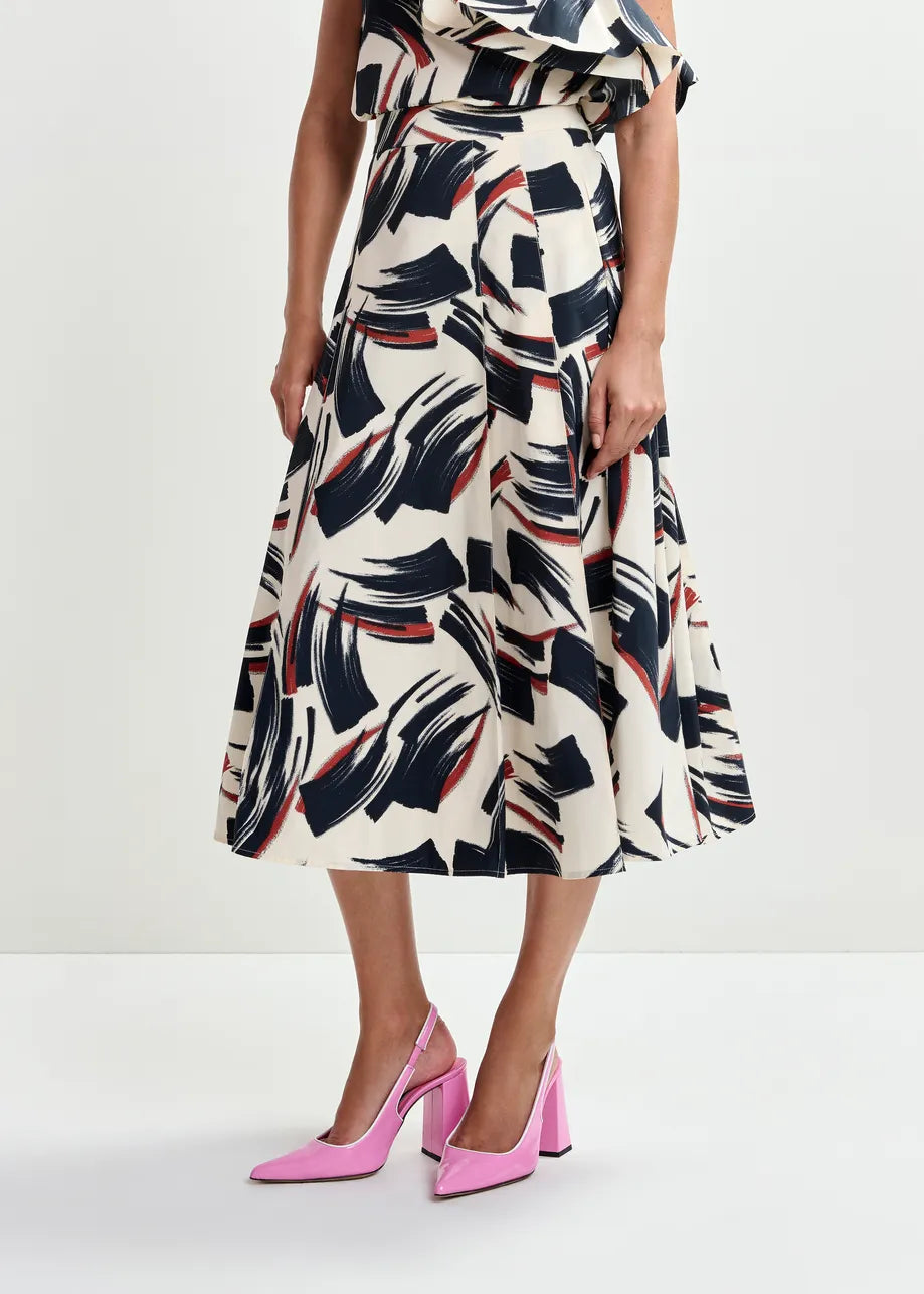 JAELYN DEEP PLEAT MIDI-SKIRT (COMES IN 2 COLORS)