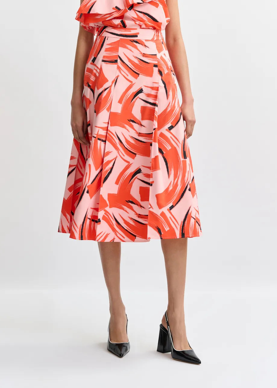 JAELYN DEEP PLEAT MIDI-SKIRT (COMES IN 2 COLORS)
