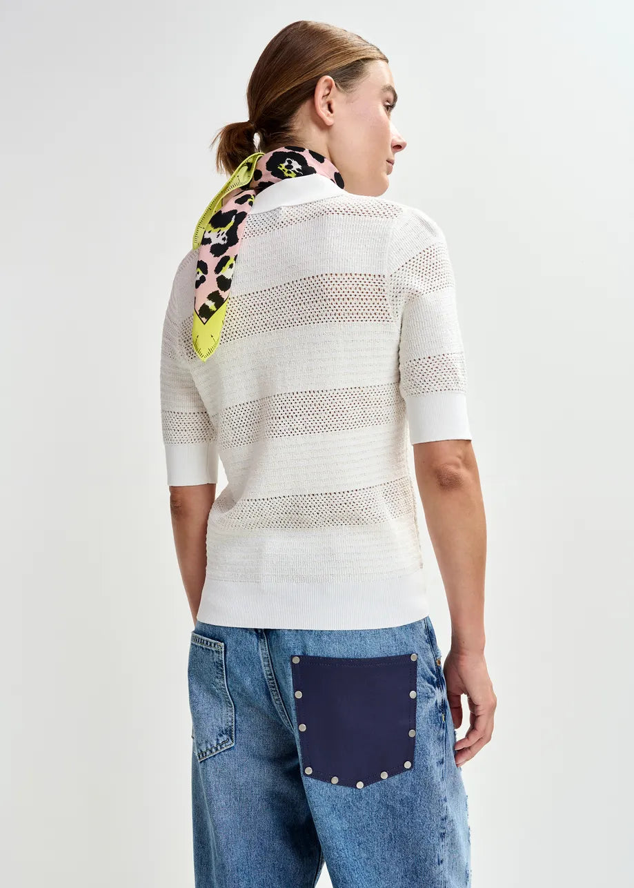 KNIT POLO WITH BOWS