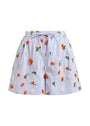 JELENA EMBROIDERED MINI SHORTS