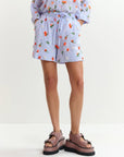 JELENA EMBROIDERED MINI SHORTS