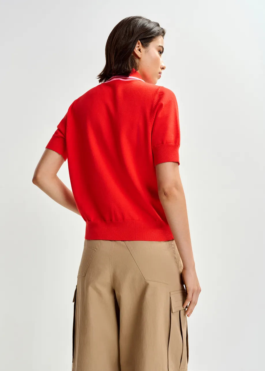 JONDA CONTRAST COLOUR POLO