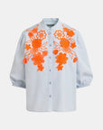 JORJA APPLIQUE FLOWER SHIRT
