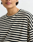 JOSTE STRIPED EMBELLISHED T-SHIRT