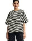JOSTE STRIPED EMBELLISHED T-SHIRT