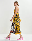 JUANITA TWO PRINT MIDI SKIRT
