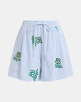 JUSTE EMBROIDERED MINI SHORTS