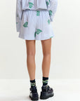 JUSTE EMBROIDERED MINI SHORTS