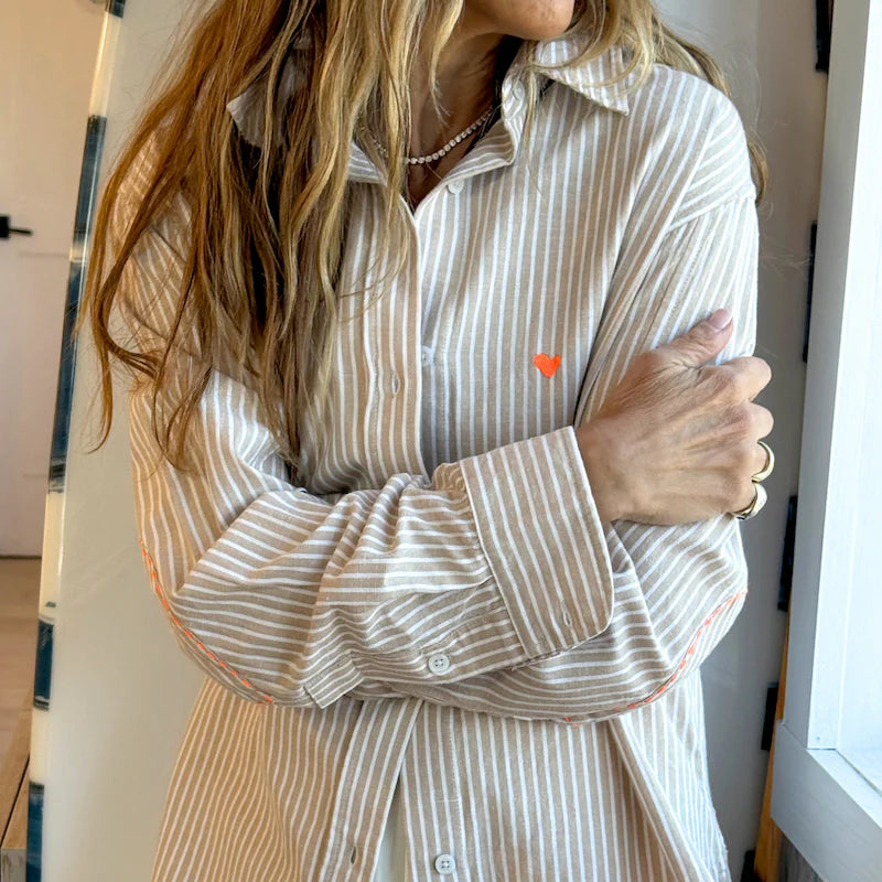 JACK LINEN STRIPE SHIRT