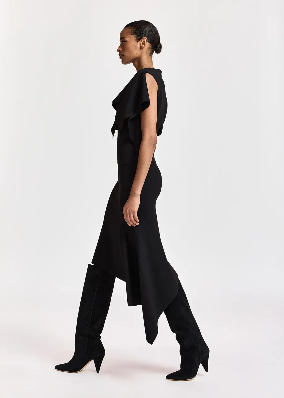 KNOW KNITTED TOP WITH FRILL