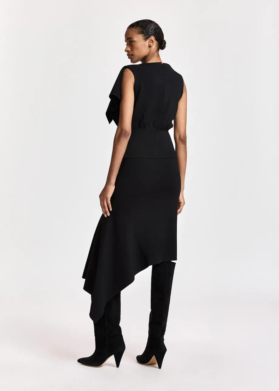 KNOW KNITTED TOP WITH FRILL