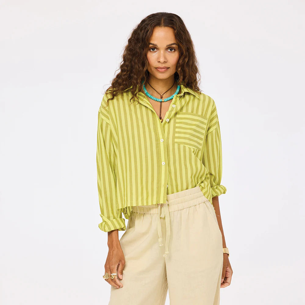 TIA FADED STRIPE SHIRT