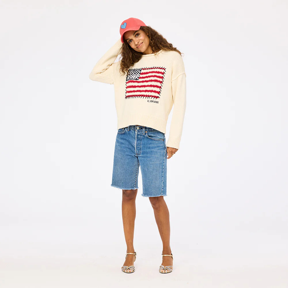 ROLL NECK U.S. OF LOVE SWEATER