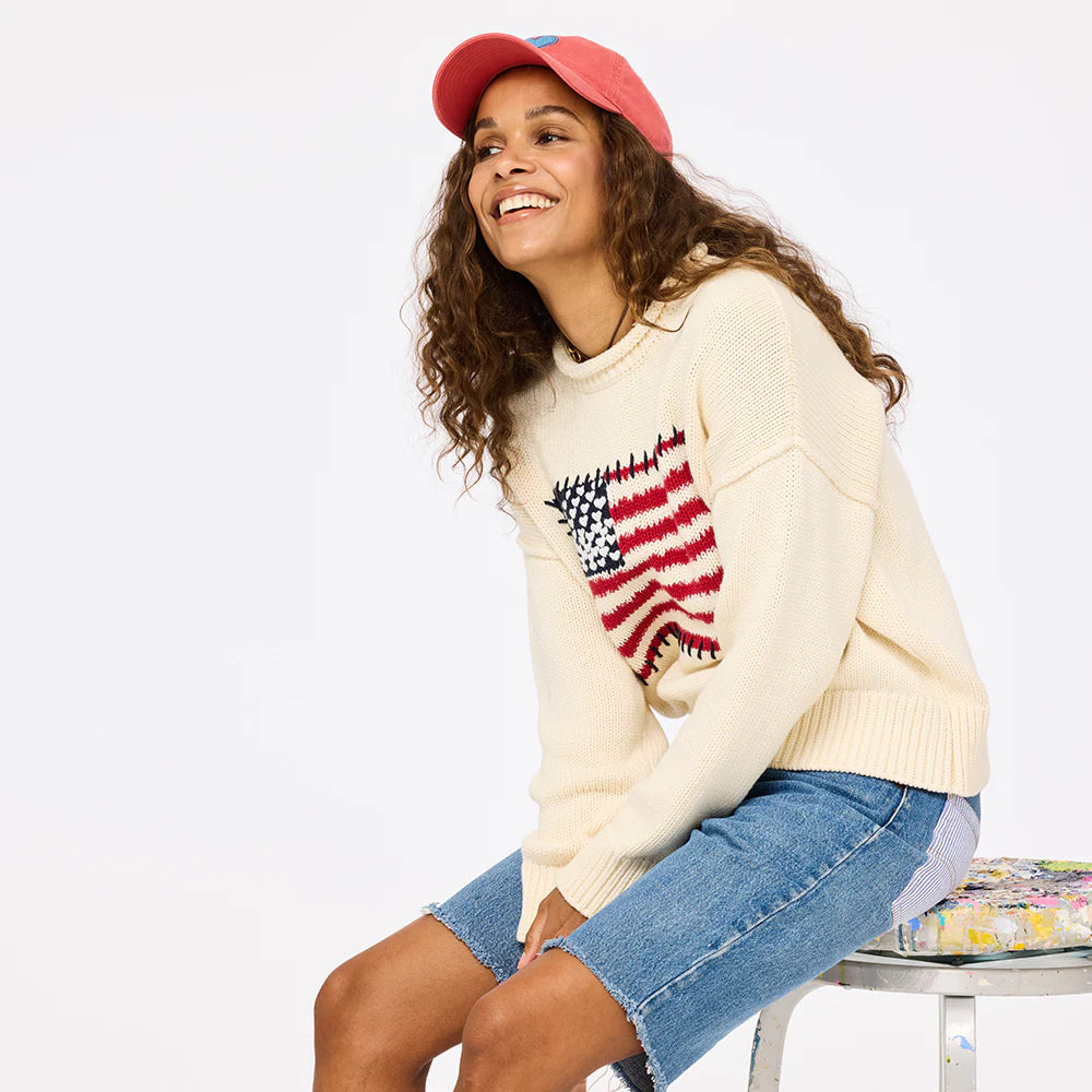 ROLL NECK U.S. OF LOVE SWEATER
