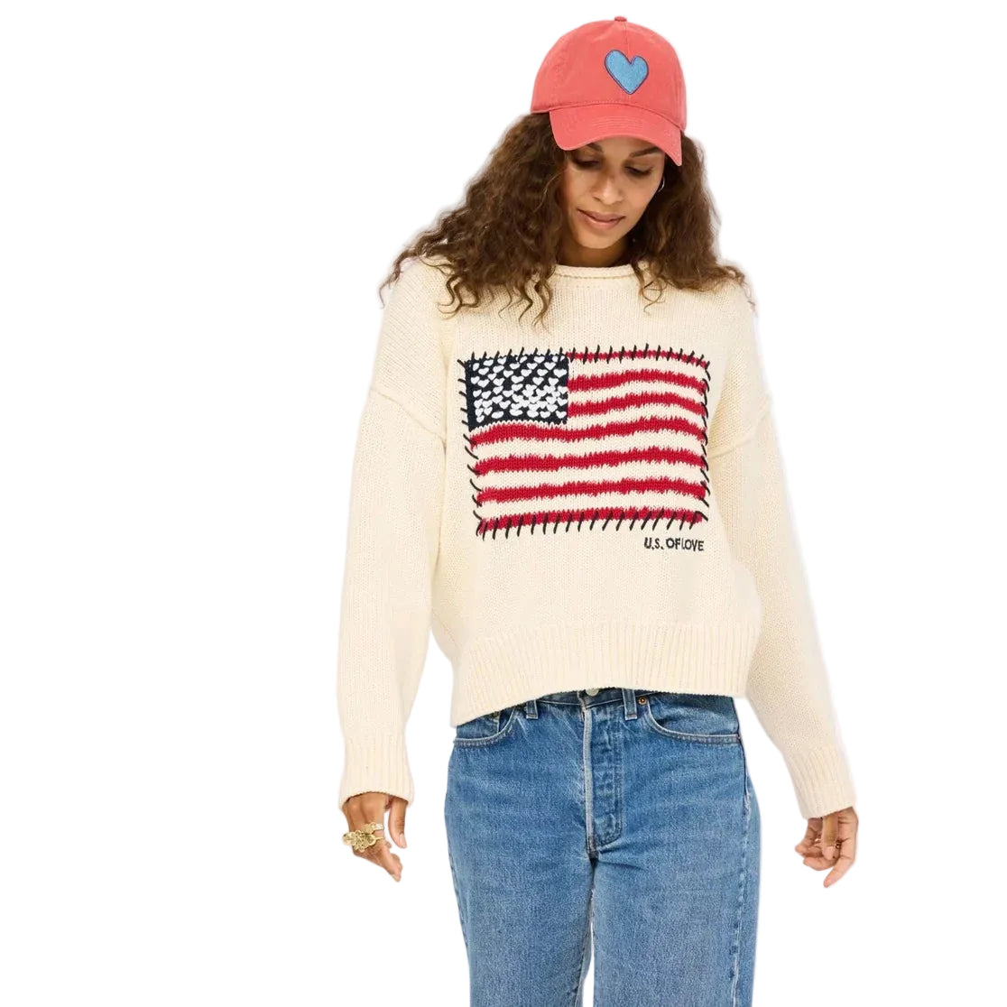 ROLL NECK U.S. OF LOVE SWEATER