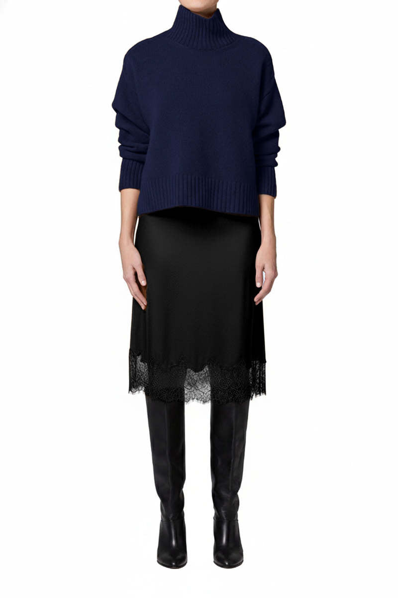 LACE TRIM SKIRT
