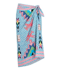 Lucy Printed Linen Scarf by ME369, front view