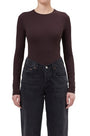 Aura Long Sleeve Bodysuit by AGOLDE, front view
