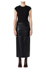 Hikson Leather Skirt by AGOLDE, front view