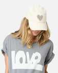KR IMPERFECT CHENILLE HEART HAT