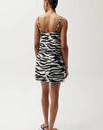 MISA SILK BLEND MINI DRESS