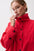 Liberty Funnel Neck Jacket by Pistola in Negroni red, back view