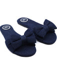 Rafie Denim Sandal by Solei Sea in denim blue, detail view