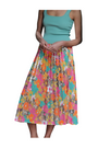 NEON TUILERIES PLEATED SKIRT