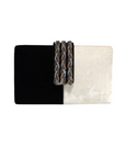 Tuxedo Clutch by Simitri, front view