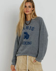 PARIS BOXING RAGLAN CREW