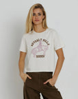 Everyday Boxy Tee by Sunny Somewhere in off-white, front view