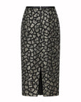 Sundrop Sequins Skirt by Le Superbe in olive sequins, back view