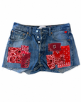 CALL IT BY YOUR NAME LEVI VINTAGE PATCH SHORTS
