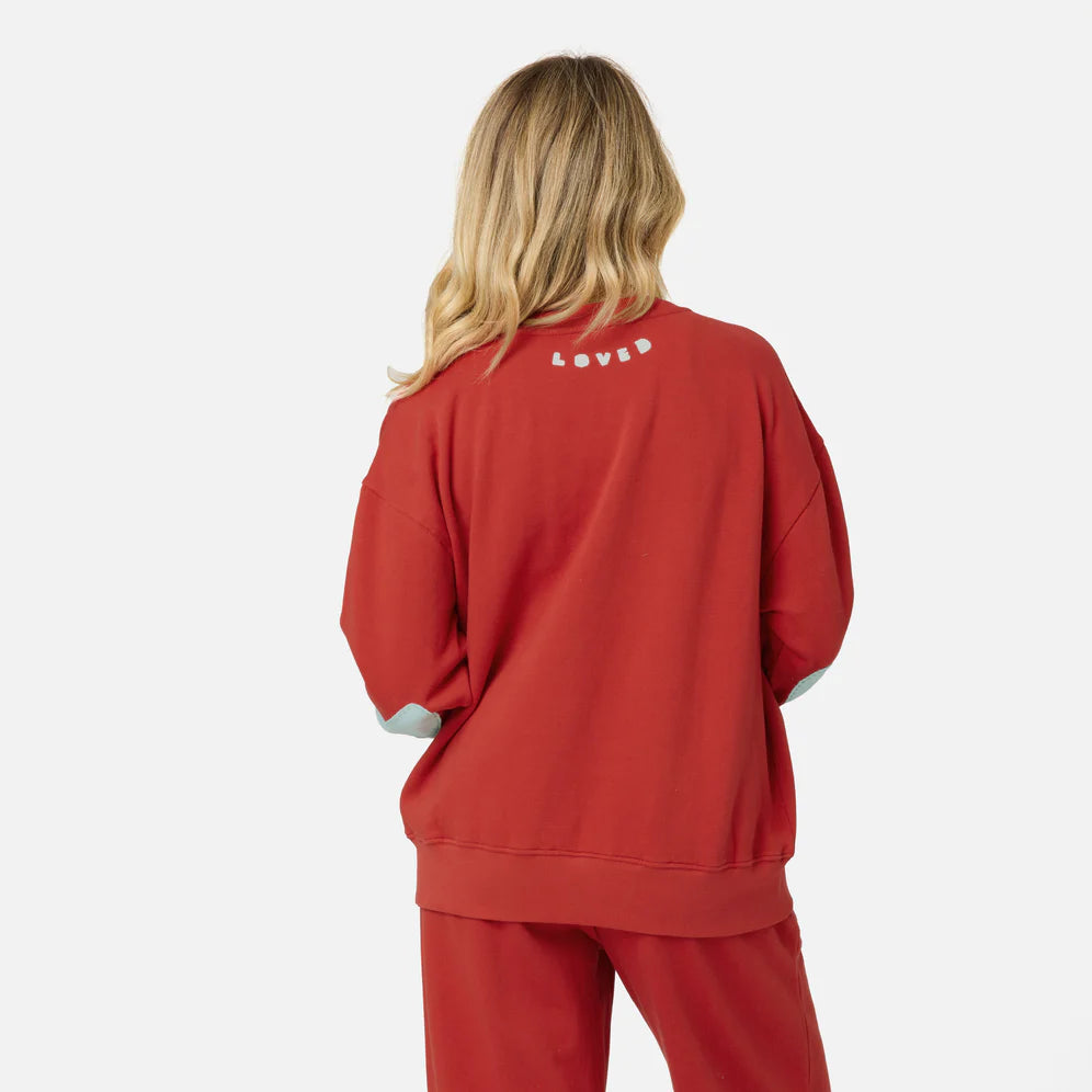 Ex-Boyfriend Patchwork Sweatshirt by Kerri Rosenthal, side view