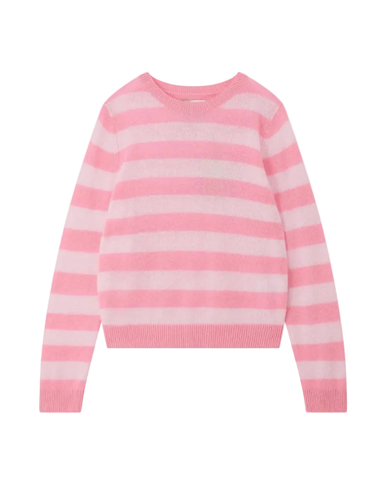 Cashmere Stripe Crew by Jumper 1234, side view