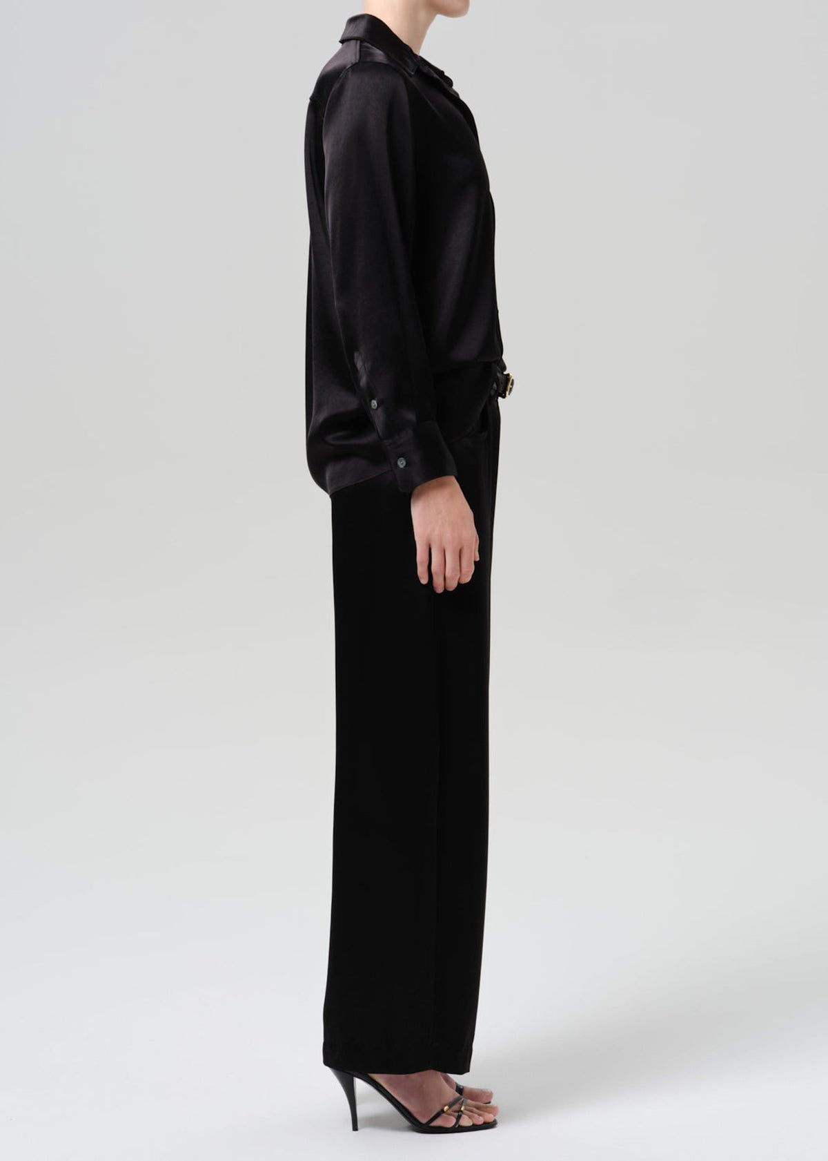 BRYNN TROUSER IN SATIN