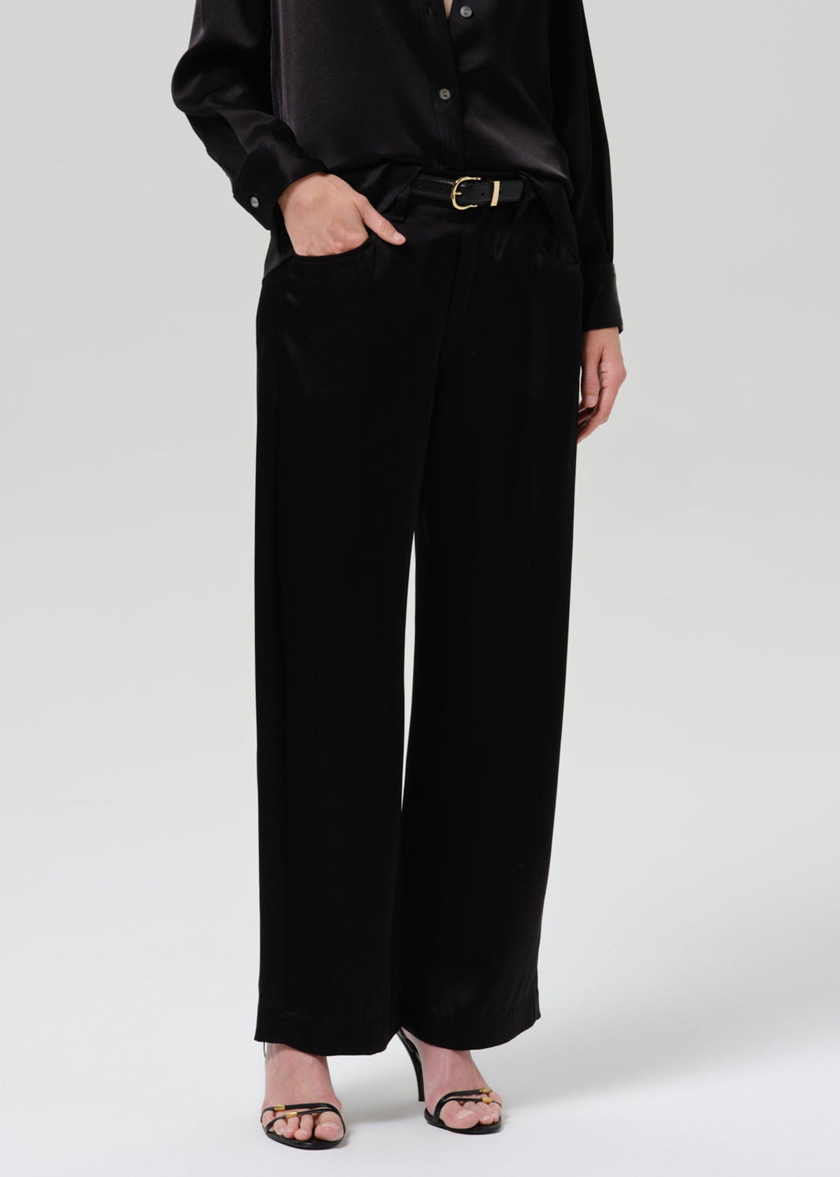 BRYNN TROUSER IN SATIN