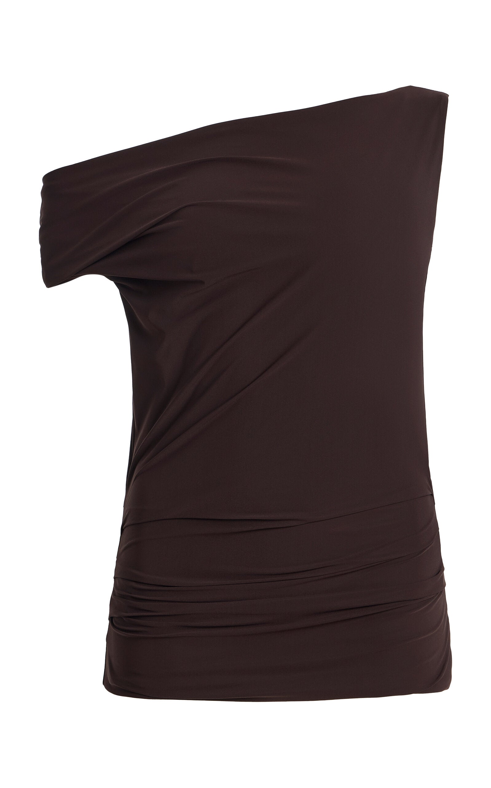 Carlin One-Shoulder Top by AGOLDE, front view