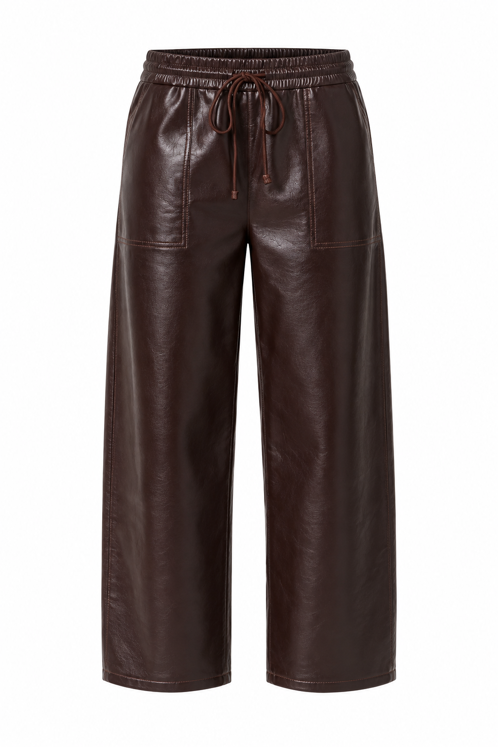 REWORK RECYCLED LEATHER PULL ON PANT